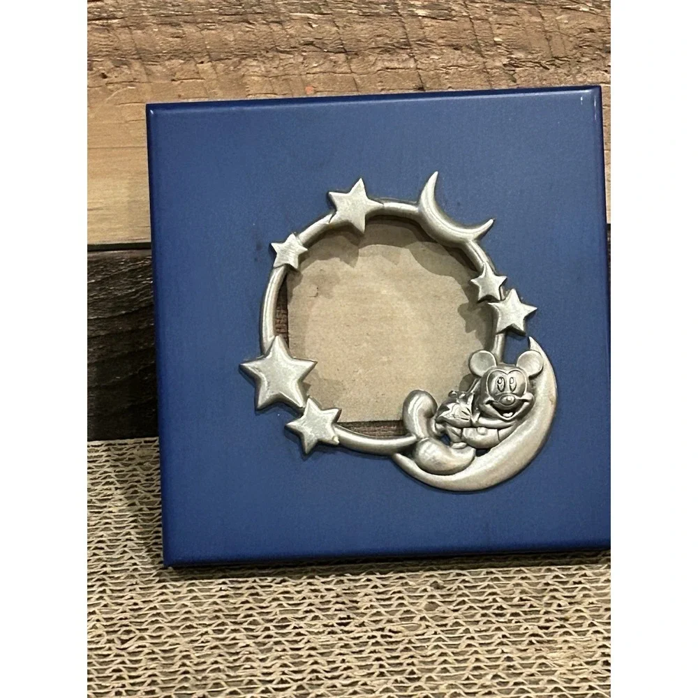 Disney Mickey Mouse‎ Small Blue and Silver Picture Frame 3x3